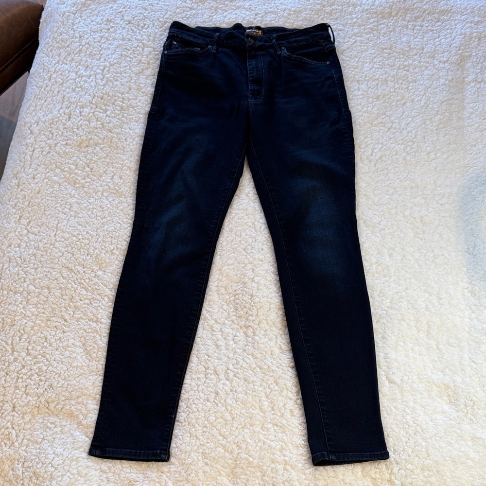 MOTHER Looker high waisted skinny jeans in coffee, tea or me? Women’s size 30 - Picture 4 of 16